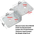 6 PCS Deck Joist Tie, Steel Z Bracket Tie Plate for 2x4 Cross Joist and 4x4 Post, 14 Gauge Metal Support