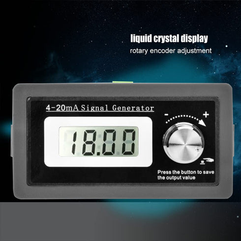 Current Loop Signal Generator, Two-Wire High Accuracy 4-20mA LCD Transducer Test Signal Current