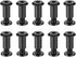 uxcell Screw Post Fit for 5/16"(8mm) Hole Dia, Male M6x10mm Belt Buckle Binding Bolts, 10 Sets