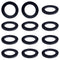 12 Pcs Rubber Washers, 1 1/2 Inch OD x 1 Inch ID x 1/8 Inch Thickness, Oil Resistant Rubber Spacer Neoprene