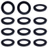 12 Pcs Rubber Washers, 1 1/2 Inch OD x 1 Inch ID x 1/8 Inch Thickness, Oil Resistant Rubber Spacer Neoprene