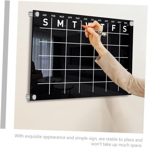 STOBOK 1 Set Erasable Message Board, Wall Mounted Memo Board, Chore Chart, Calendar, Office Decor, Weekly Plan Note