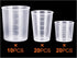 50 Pcs Plastic Measuring Cups, Resin Mixing Cups, Epoxy Mixing Cups, 30ml 50ml 100ml