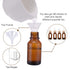 PrettyCare 15 ml Eye Dropper Bottle, 24 Pack Amber Glass Bottles with Golden Caps, Pipettes, Labels, Funnels.