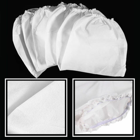 Nikou 10 Dust Collector Bags, Pcs Non-Woven Nail Art Dust Suction Collector Bags with Super Wide Elastic Band