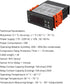 STC-1000 Digital Temperature Controller, AC 10A 110V-220V with NTC Sensor Probe (1 Pack)