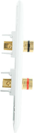 Legrand - OnQ Audio Binding Posts, Speaker Binding Post Insert, White, 5 Pack