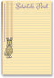 Stonehouse Collection Cat Scratch Pad, Funny Notepad with Magnet, 8.5" x 5.5" - 50 Sheets