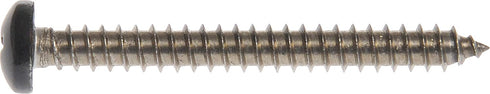 The Hillman Group 44375 8 x 2-Inch Black Pan Head Phillips Sheet Metal Screw, Stainless Steel, 15-Pack