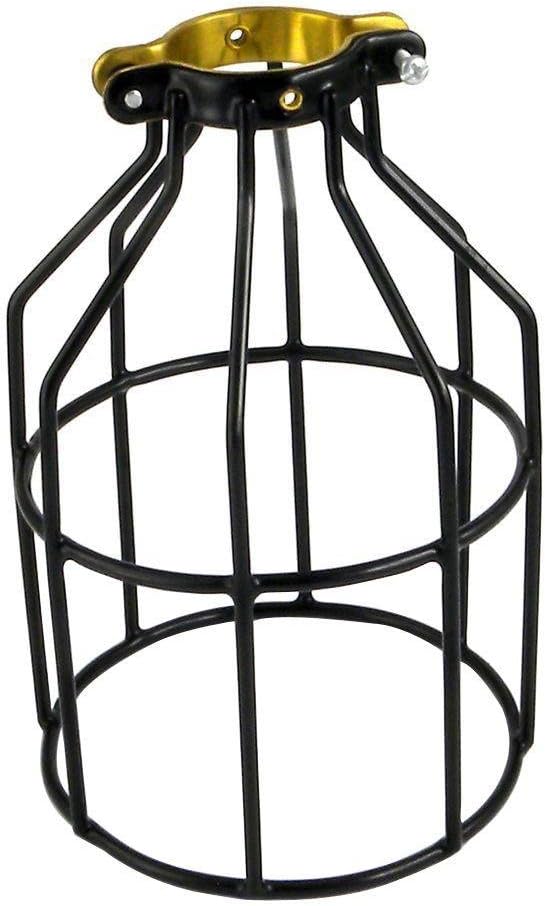 YI LIGHTING 1-Piece Industrial Vintage Style Metal Lamp Guard Cage for Pendant String Lights