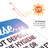 12x18 Inches, 55 Please Do Not Deposit Feminine Hygiene Products Or Baby Wipes in Toilet Sign, mil Thick HDPS (high