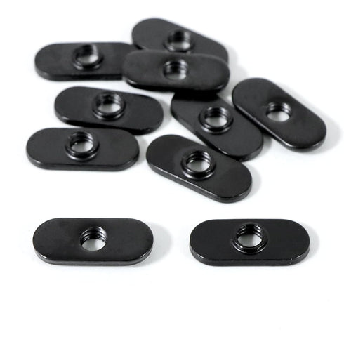 Xadnitu 1/4"-20 Threaded Centered Slide in Economy T Nuts, 100 Packs T Nuts Accessory Hardware for Aluminum Extrusion