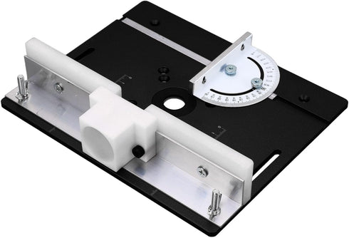 AQFNEB Aluminum Alloy Router Flip Board, Metal Woodworking Insert Base Plate for Router Table Saw, Flip Top Router