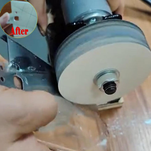 Luo ke 6'' x 1'' Wool Buffing Wheel - 1/2'' Arbor Compressed Felt Polishing Kits for Grinders