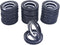 Ailejia 20 Pack Curtain Grommets - Inner Diameter Silencer Sliding Brown Grommets, 1.7 Inch Fasteners