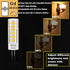 G4 Bulb Dimmable,Soft 3000K,Bi-pin T3 12V AC/DC,60-70W Path,4-Pack LED Warm White JC Type Halogen Replacement