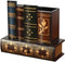 Kisangel False Book Box - Vintage Wooden Pen Pencil Storage Holder, Antique Classic Fake Book 15x13.5cm with Drawer for