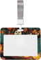 XBubupX Owl Vintage Glasses Perched On A Bar Cart Sliding Id Badge Holder