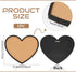 BENECREAT Heart Cork Board, 12.9x11.8inch, 0.8inch Thick Wall Mounted Bulletin Display Board for Brooch Pin Storage,