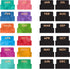 Global Printed Products Monthly Adhesive Tabs - 12 Black and 12 Colorful Tabs, Set of 24