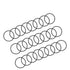50Pcs Buna-N O-Ring Metric Nitrile Rubber Round Sealing Gasket for Plumbing, Faucet Repair, Black Tone (ODxIDxW)