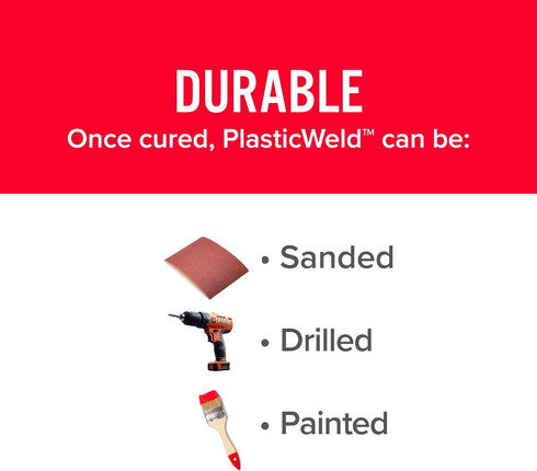 J-B Weld 8237 PlasticWeld Plastic Repair Epoxy Putty - 2 oz.