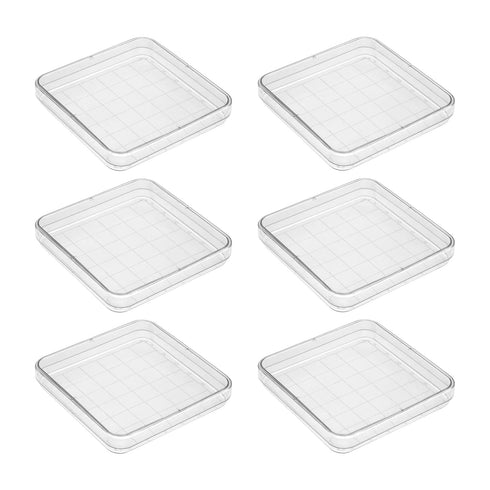 Othmro Rectangular Plastic Petri Dish 100mmx17mm, 10pcs Pipettes for Culturing Cells and Scientific Use