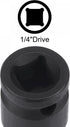 uxcell T20 Impact Torx Bit Socket, 35mm Length, 1/4" Square Drive, CR-MO Metric Sizes