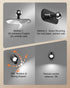 360 Dimmable, 3000mAh 3 3 Pack, LED Wall Mounted Lights Rotation Rechargeable Cordless Wall Sconces Lamp, Color Temps