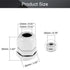 Fielect 4Pcs M20 Cable Gland Plastic Waterproof Cable Glands Joints Adjustable Connector White for 6-12mm Dia Cable