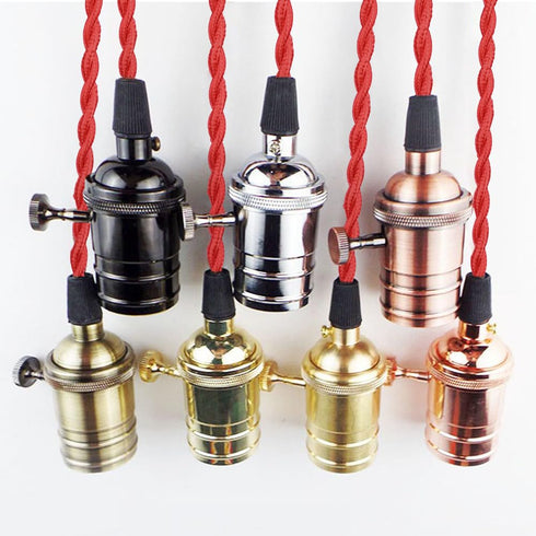 32.8ft Twisted Cloth Covered Wire, Red 18/2 Electrical Wire, Vintage Twisted Cloth for DIY Projects