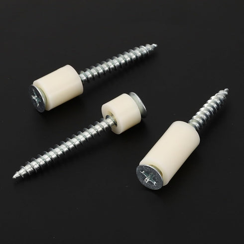 PATIKIL Round Spacer Washer Set, 120 Pcs ABS Plastic for M6 Screws, 6.2mm ID, 9mm OD, 3mm Length