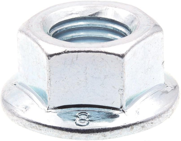 Prime-Line 9095244 Flange Nuts - Class 8 Metric, M10-1.25, Zinc Plated Steel (10 Pack)