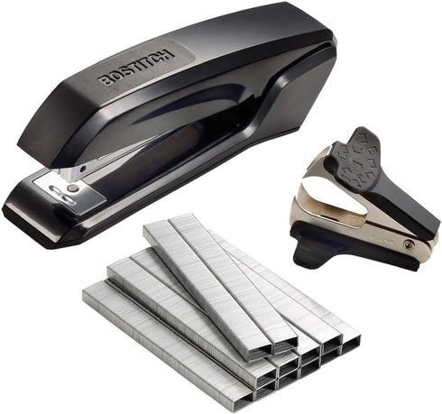 Bostitch Office Ascend 3 in 1 Stapler Value Pack, 20 Sheet Capacity, Includes 5000 Staples, Assorted Colors
