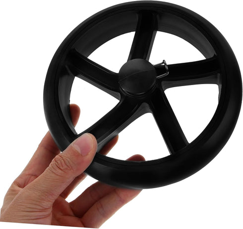 2pcs PRETYZOOM Folding Cart Wheel Laundry Rolling Cart Wheels Replacement Shopping Stair Climbing Design