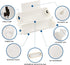 RESTMO Outdoor IP44 Waterproof Connection Box, Weatherproof Electrical Extension Cord Cover for Holiday Decorations