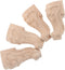 NUOBESTY 4pcs Solid Wood Carved Furniture Legs for Sofa and Coffee Table,
