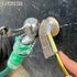 J-Type Wire Brush Set, 4pcs, Curved Brush Head, Metal Handle, 4 Types of Bristles for Cleaning Rust/Welding