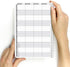 BookFactory Meal Planner Journal, Food Prep Log Book, Wire-O TransLux Cover, 106 Pages, 6'' x 9''