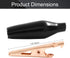 20pcs Heavy Duty Insulated Alligator Clips, 30A Copper Metal Clamps for Electrical Testing