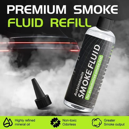 Autoinnowin 8oz Smoke Fluid Solution - Automotive Smoke Machine Liquid for Evap Vacuum Smoke Diagnostic Tester, Fuel