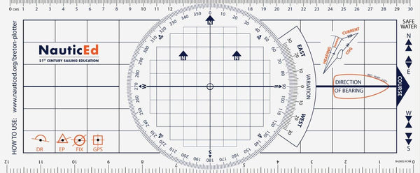 NauticEd Breton Plotter Protractor