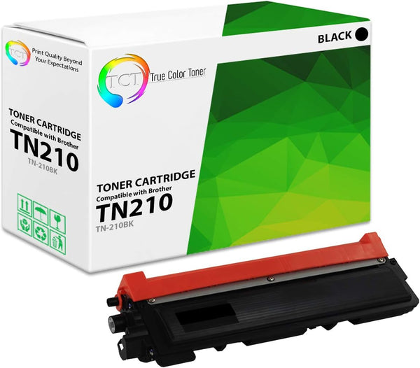 TCT Premium Compatible Toner Cartridge Replacement for Brother TN-210 TN210BK Black for Brother HL-3040 3070 (2,200