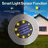 Lights,12 Pack ZGWJ Solar Ground Waterproof Solar Garden Lights, Upgraded Outdoor Garden Waterproof Bright in-Ground