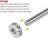 4pcs Shaft Collar Set, 17mm Bore Aluminum Alloy Set Screw Split Clamp-On Collars for Machine Tools