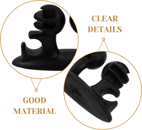 PRETYZOOM 8pcs PVC Wire Clamp Holders for Effective Cable Management