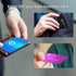 FONLAND 50pcs/Set 0.4mm Thickness Aluminum Metal Business Cards DIY Engraving Card for Home Office Supplies (Black)