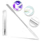 Lab Micro Double Ended Spatula, Round/Tapered Arrow End, Flat Ends, 50mm X 9mm, 7" Length, Stainless Steel
