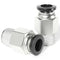 TAILONZ PNEUMATIC Male Straight 10mm Tube OD x 1/8 Inch NPT Thread Push to Connect Fittings (Pack of 10)