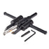 KATUR Adjustable Circle Hole Cutter Saw Kit, 30mm to 120mm, Wood Drywall Drill Bit Saw